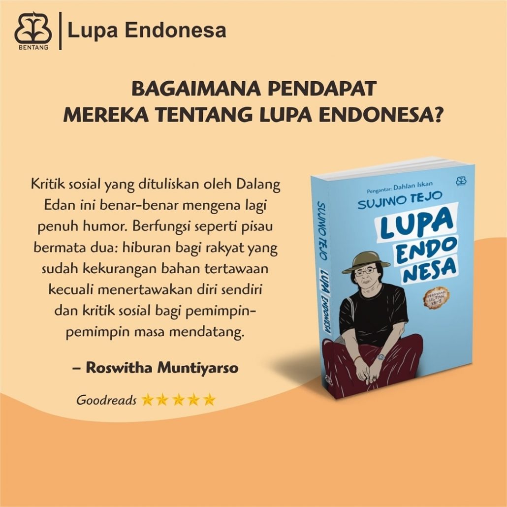 Goodreads - Lupa Endonesa Sujiwo Tejo